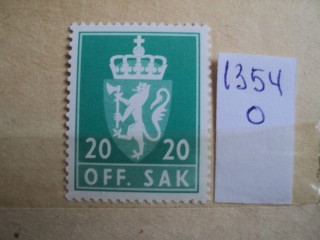 Фото марки Норвегия 1982г **
