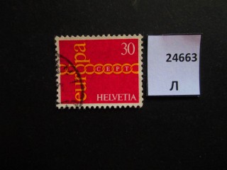 Фото марки Швейцария 1971г