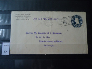 Фото марки США конверт 1908г
