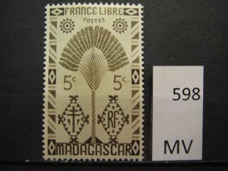 Фото марки Франц. Мадагаскар 1943г *