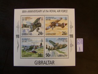 Фото марки Гибралтар 1998г блок **