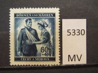 Фото марки Германская оккупация Чехословакии 1940г *