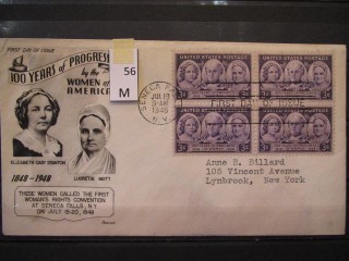 Фото марки США 1948г FDC (первый день гашения)