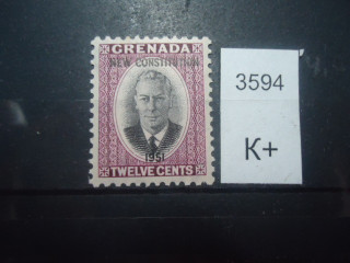 Фото марки Брит. Гренада 1951г надпечатка **