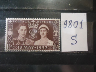 Фото марки Великобритания 1937г *