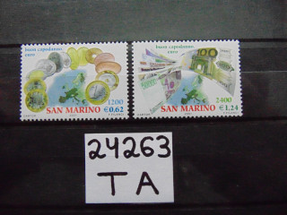 Фото марки Сан Марино серия 2001г **
