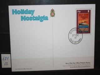 Фото марки Почтовая карточка Остров Мэн **