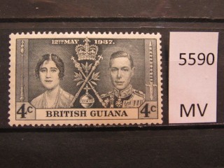 Фото марки Британская Гвиана 1937г *
