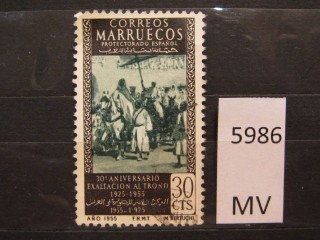 Фото марки Испан. Марокко 1955г