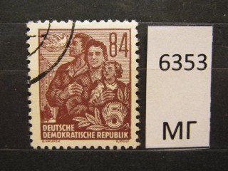 Фото марки ГДР 1953г