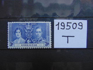 Фото марки Британский Гибралтар 1937г **