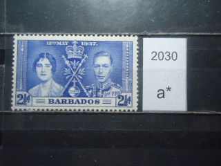 Фото марки Барбадос 1937г *