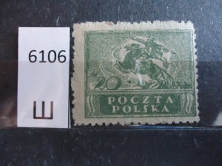 Фото марки Польша 1919г **
