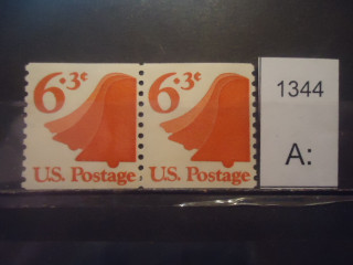 Фото марки США пара 1974г **