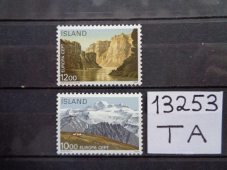 Фото марки Исландия серия 1986г **