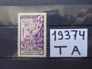 Фото марки Мадагаскар 1937г **