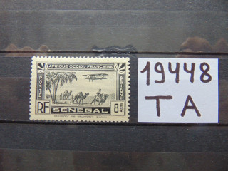 Фото марки Французский Сенегал авиапочта 1935г *