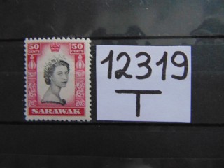 Фото марки Британский Саравак 1955г **