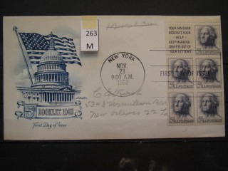 Фото марки США 1962г FDC (первый день гашения)