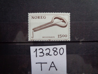 Фото марки Норвегия марка 1982г **