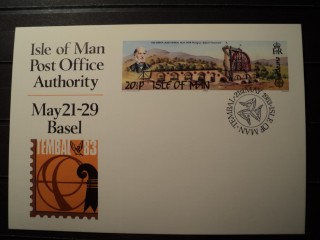 Фото марки Остров Мэн почтовая карточка
