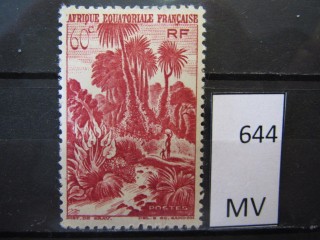 Фото марки Франц. Экваториальная Африка 1946г *