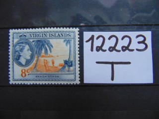 Фото марки Британские Виргинские острова 1956г **