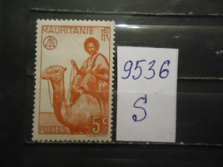 Фото марки Франц. Мавритания 1938г *