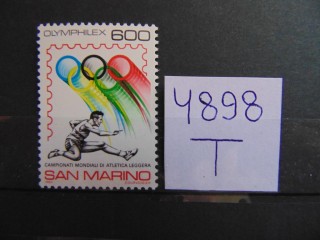 Фото марки Сан Марино марка 1987г **