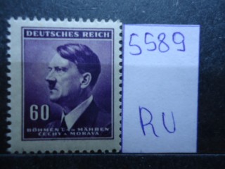 Фото марки Германская оккупация Чехословакии 1942г **