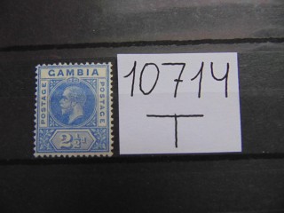 Фото марки Британская Гамбия 1912г *