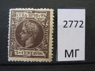 Фото марки Куба 1898г *