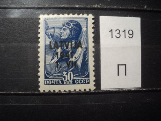 Фото марки Германская оккупация Латвии 1941г *