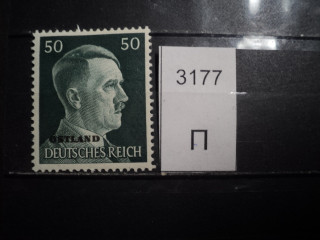 Фото марки Германская оккупация Прибалтики 1941г *