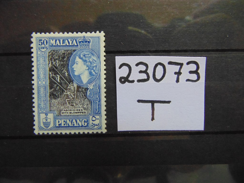 Фото марки Британская Малайя 1957г **