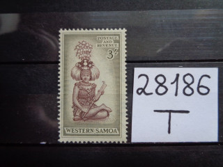 Фото марки Британская Самоа 1952г *