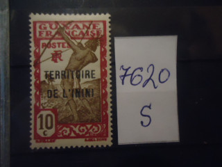 Фото марки Франц. Инини 1932г надпечатка **