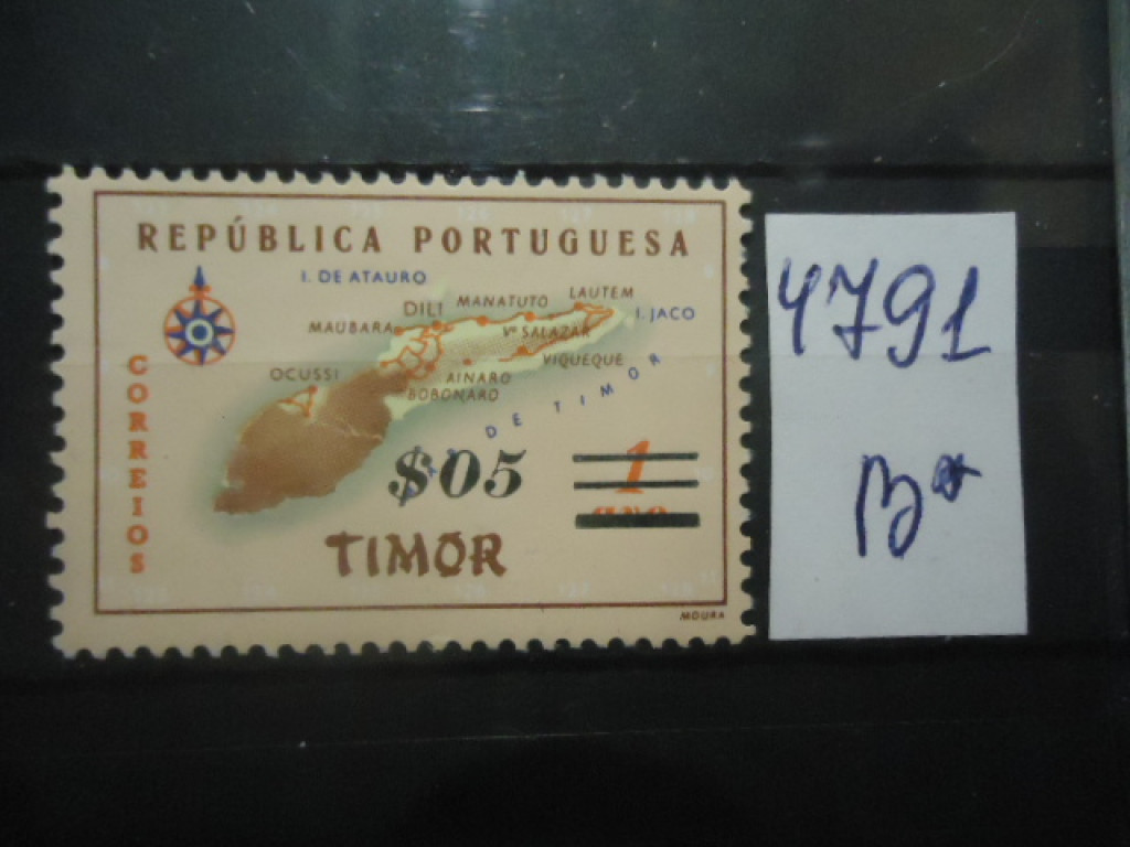 Фото марки Порт. Тимор 1960г надпечатка **