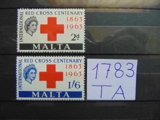 Фото марки Мальта серия 1963г **