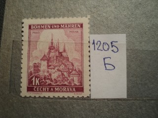 Фото марки Германская оккупация Чехословакии 1939г **