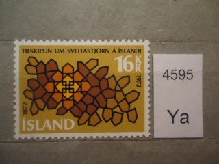 Фото марки Исландия 1972г **