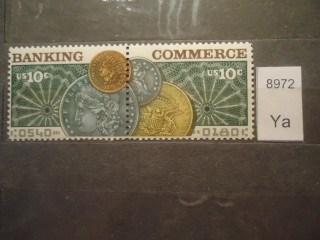 Фото марки США 1975г пара **