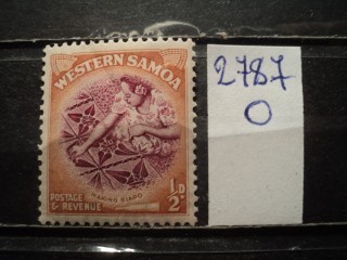 Фото марки Самоа 1952г **