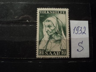 Фото марки Германия СААР 1955г **