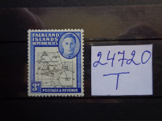 Фото марки Британские Фолкленды 1946г **