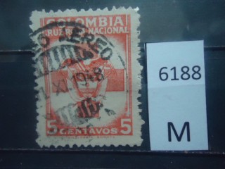 Фото марки Колумбия 1974г