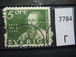 Фото марки Швеция 1936г