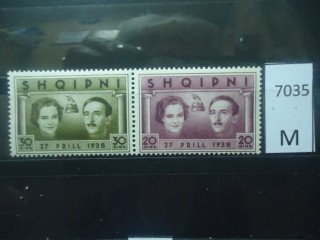 Фото марки Албания 1938г пара **