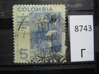 Фото марки Колумбия 1946г