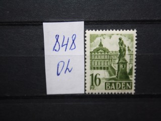 Фото марки Французская Оккупация Бадена 1947г *